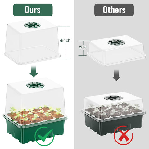 NBPLUS seed starter kit includes plant labels for easy variety tracking.