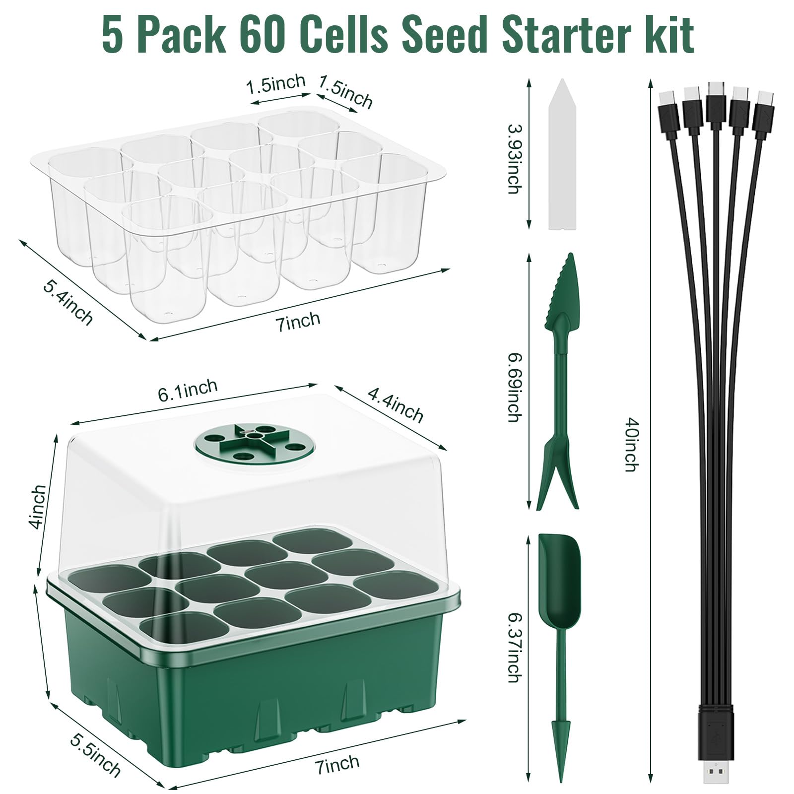 NBPLUS reusable seed starter tray materials resist tearing for multiple seasons.
