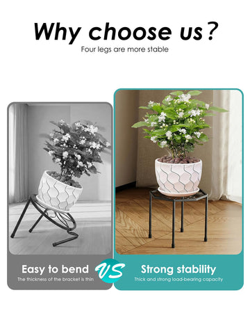 NBPUJ heavy-duty plant shelf remains stable under multiple pots.