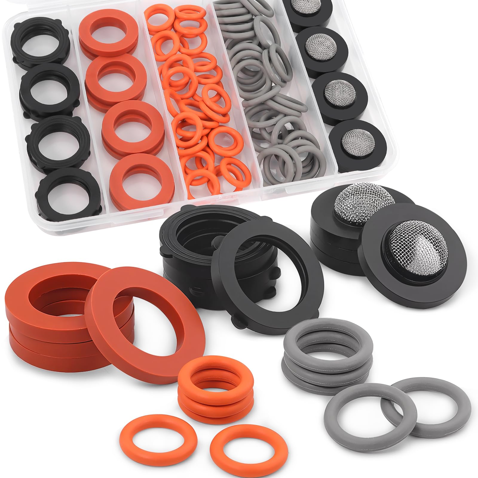 NBRINGO 84-piece O-rings kit front view for quick replacements