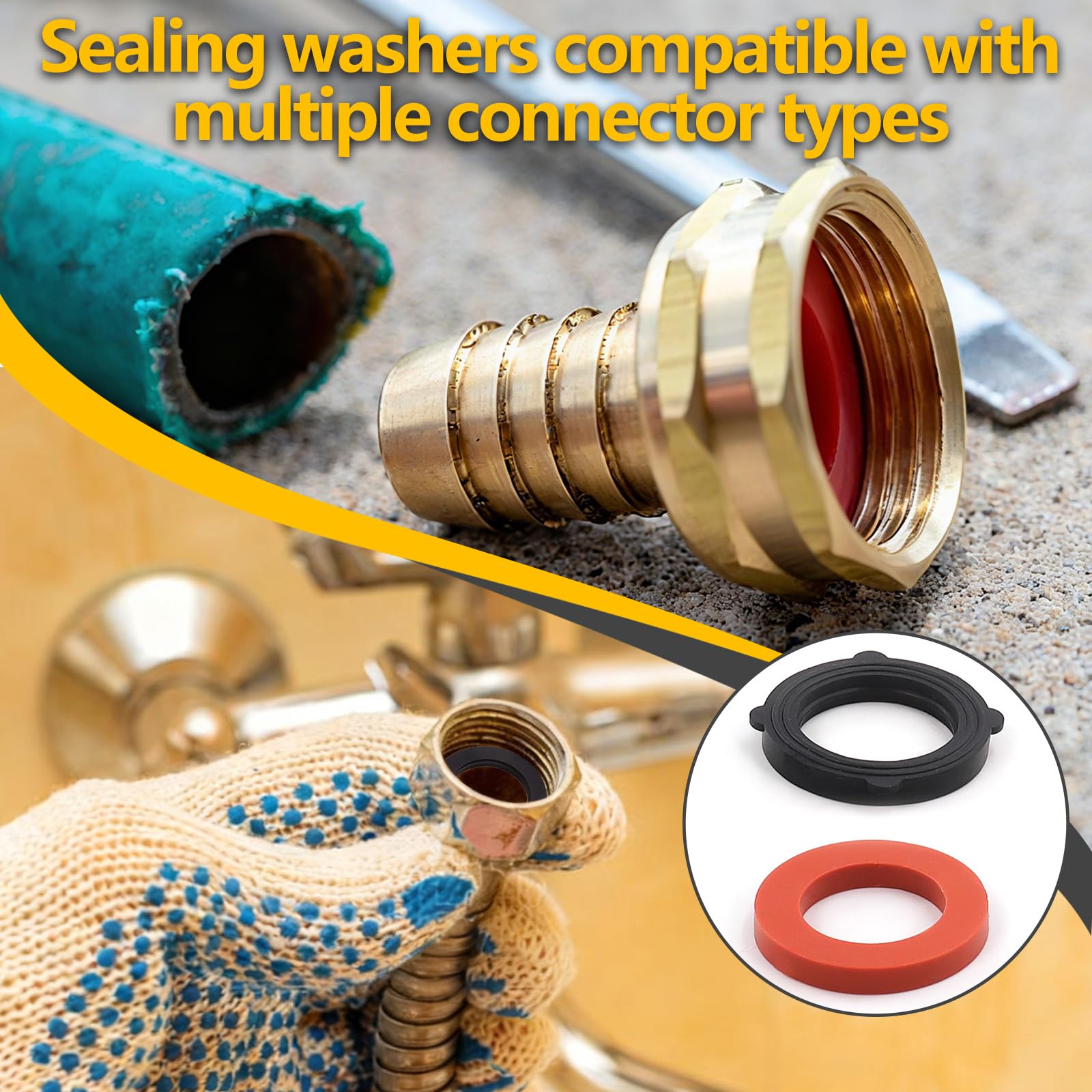 NBRINGO easy-install hose washers for quick, tool-free replacement.