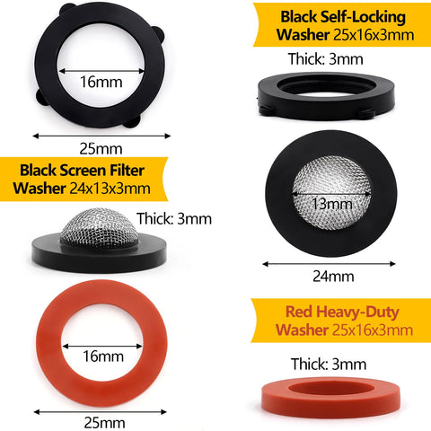 NBRINGO gray QD O-rings 3/8 inch ID for compatibility