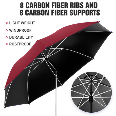 NBtoUS portable beach umbrella fitting most chairs for shade