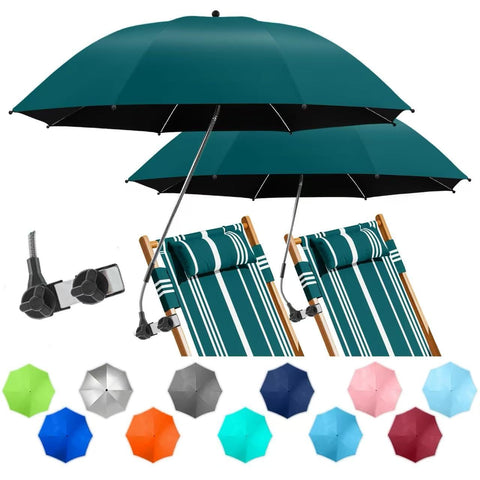 NBtoUS 2Pack chair umbrella clip secures shade on any chair.