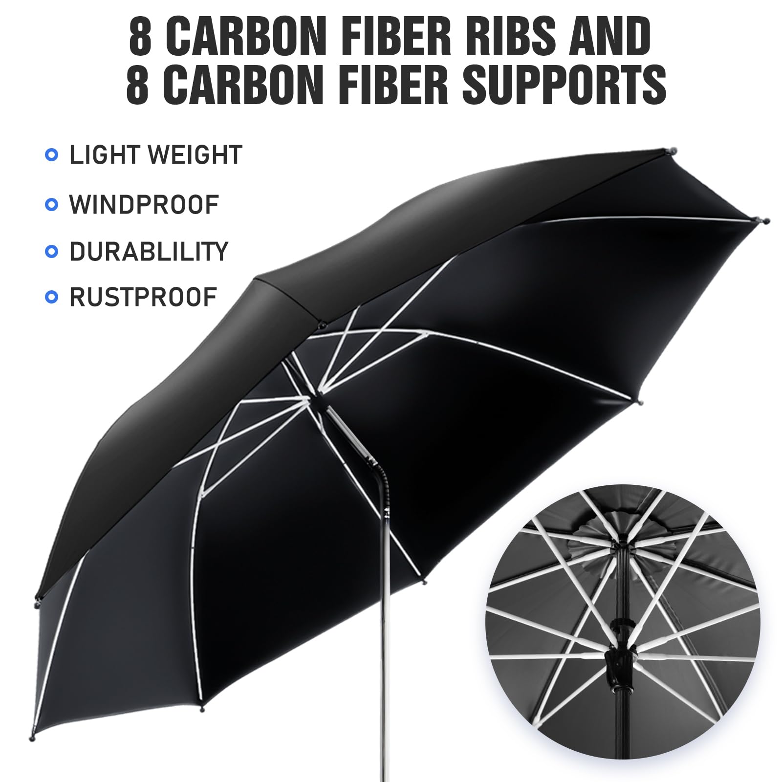 NBtoUS 42-inch diameter umbrella shading a patio or beach scene