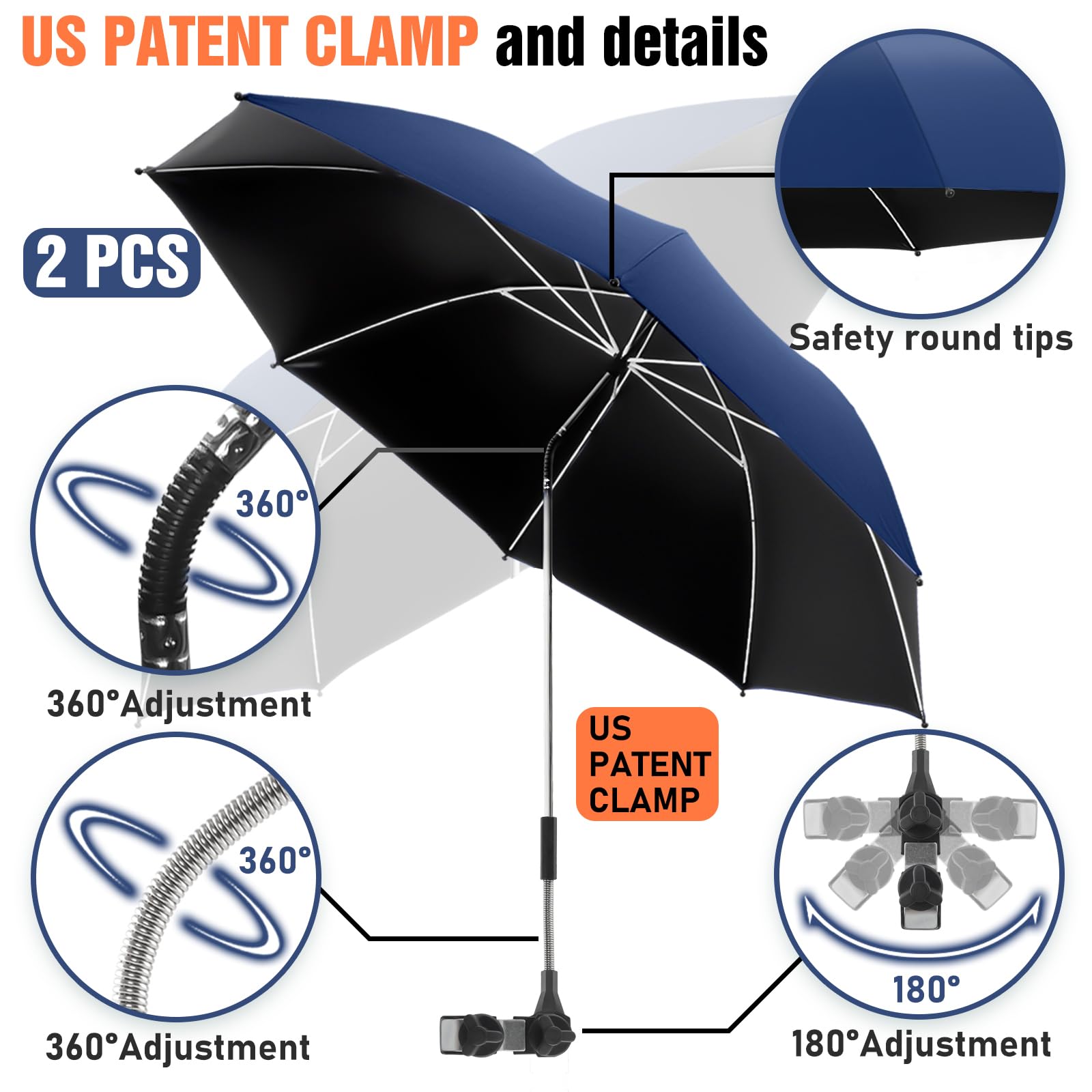 NBtoUS 180-degree angle adjustment adapts to changing sun angles