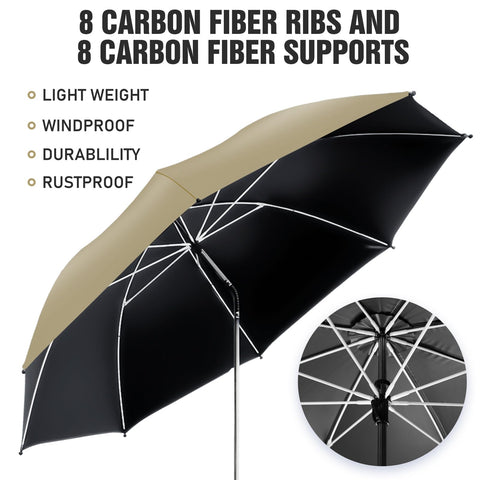 NBtoUS chair umbrella portable-design fits easily in car or bag for travel.