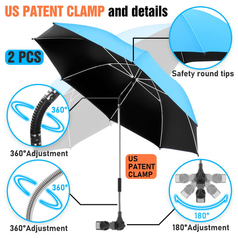 NBtoUS UPF50+ sunshade blocks UVA and UVB rays.