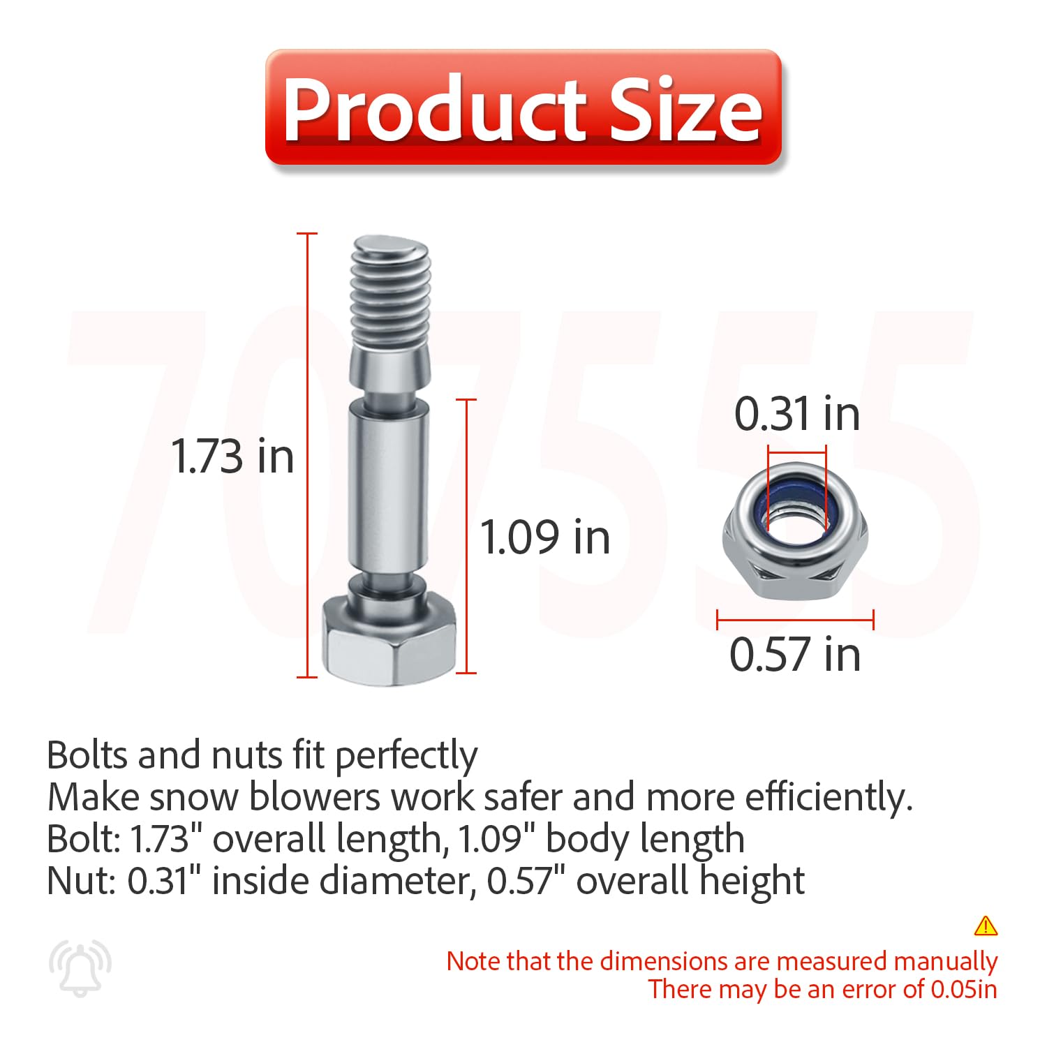 Nbwoal auger assembly 707555, essential replacement to restore efficient snow clearing.