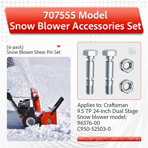 Nbwoal bolts nuts 707555, heavy-duty hardware for durable repairs.