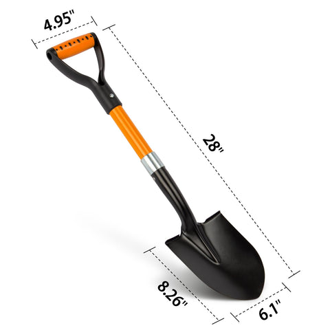 N/C Small Garden Shovel features a durable carbon steel head.