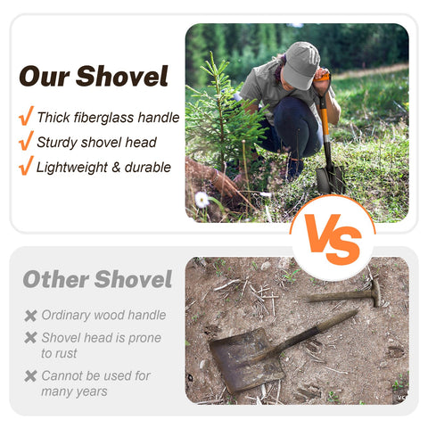N/C Small Garden Shovel is lightweight at 2 pounds.