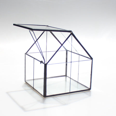NCYP mini glass terrarium on office desk decor