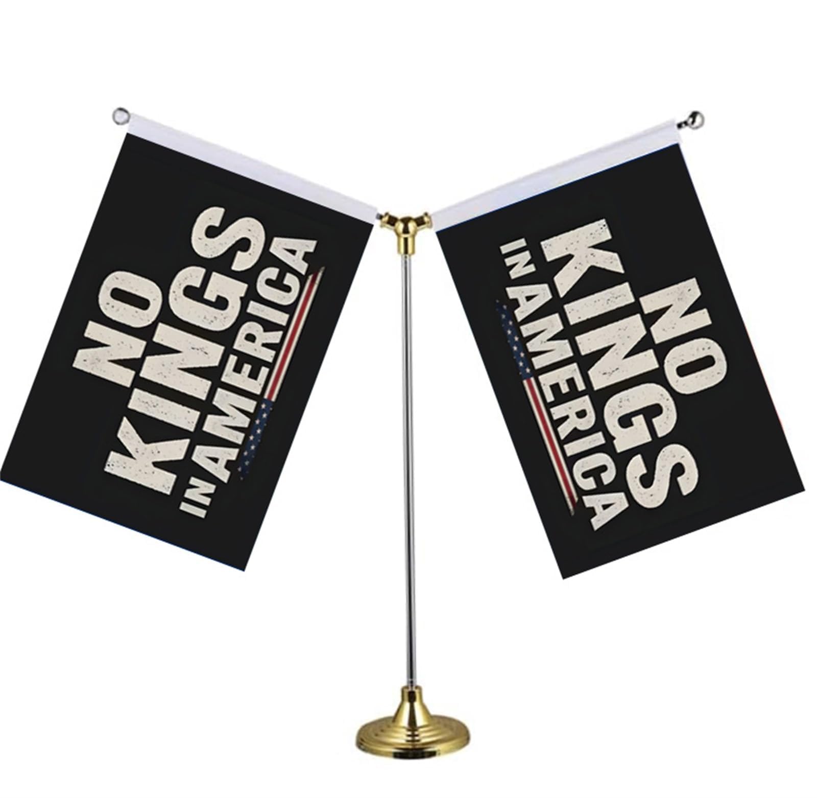 NDNXYXGS easy-attach flag setup for quick displays.