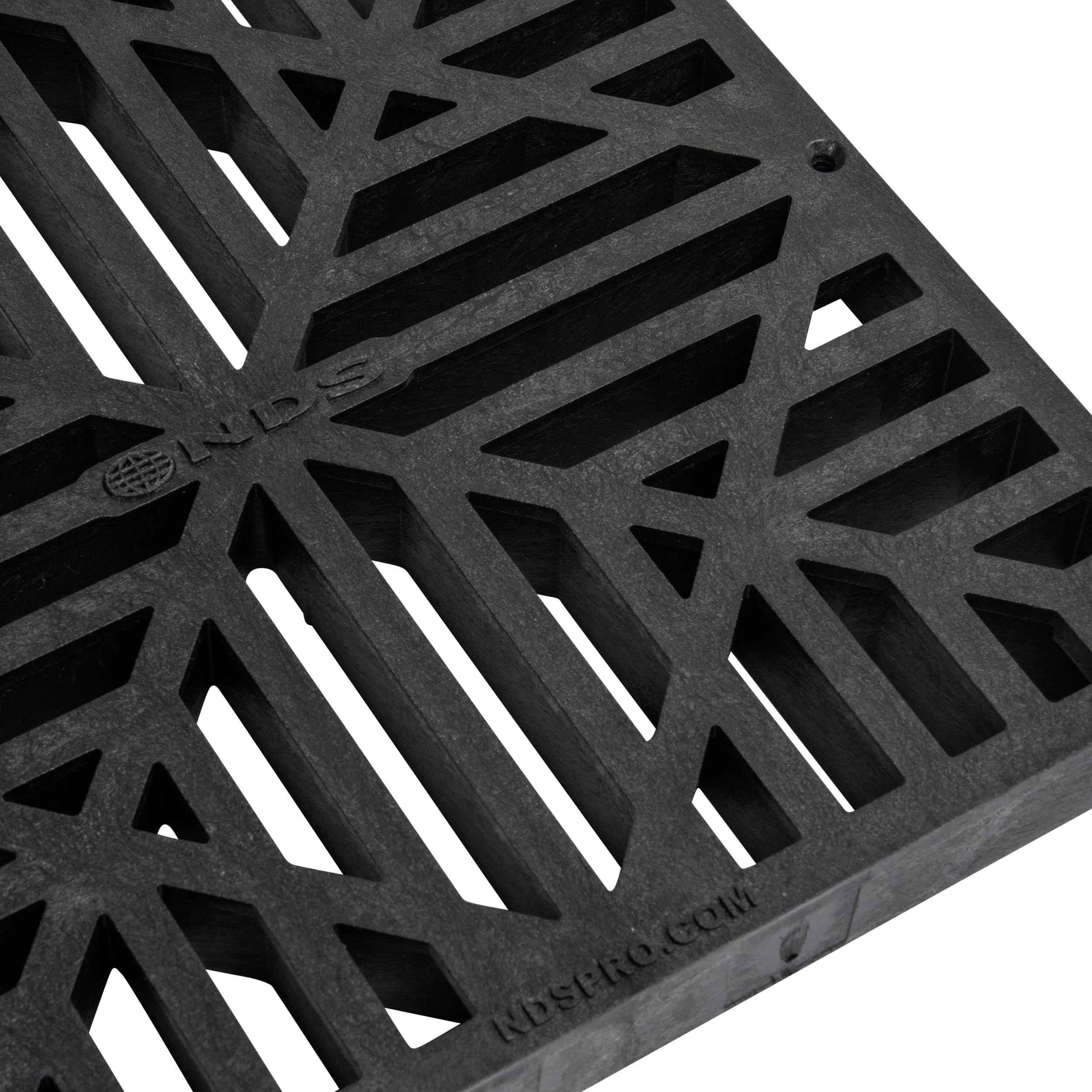 NDS 980G 9-inch catch basin grate installation demonstrates surface water management.