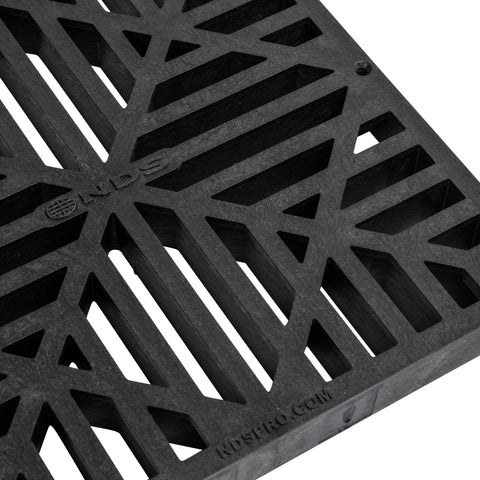 NDS 980G 9-inch catch basin grate installation demonstrates surface water management.