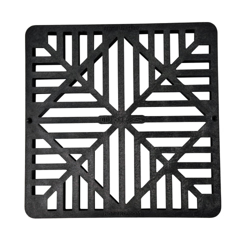 NDS 980G 9-inch grate made of UV-protected HDPE resists fading and cracking.