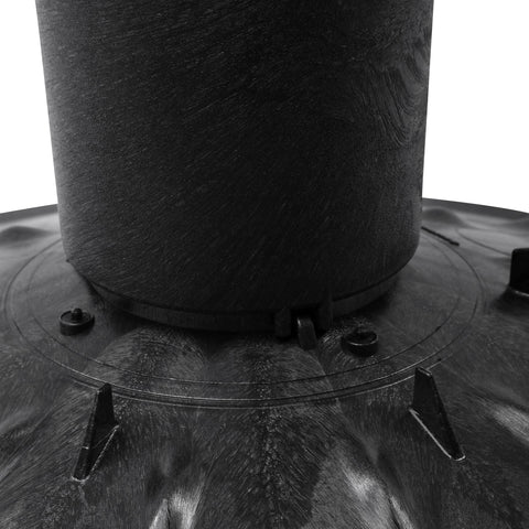 NDS Flo-Well bottom panel base option supports sump pump integration.