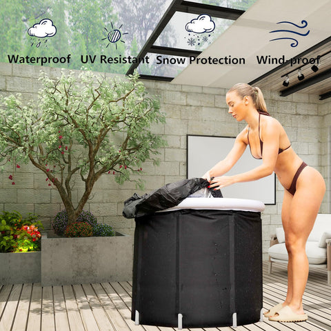 NEAMVCT ice tub cover folds flat for easy storage and reuse