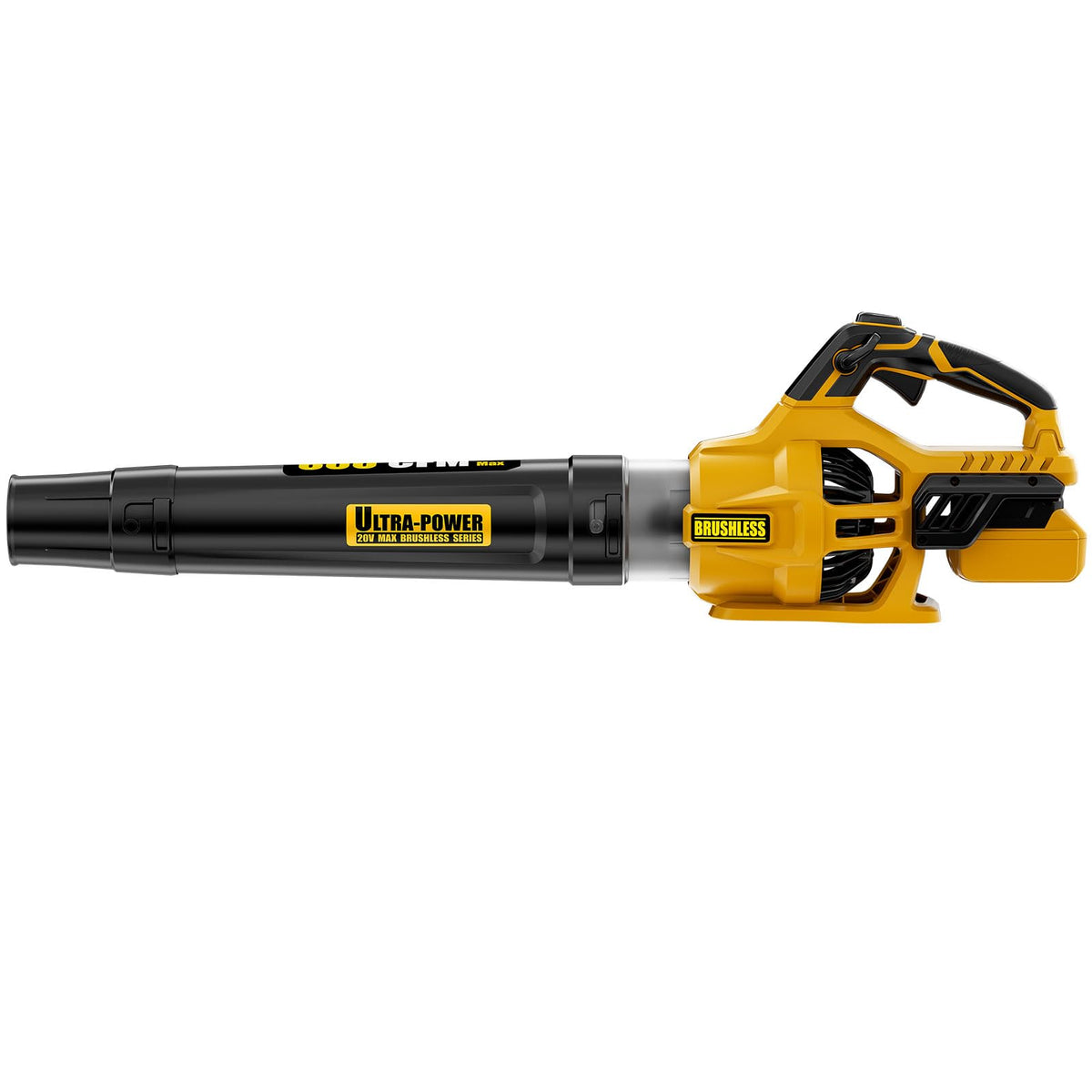 Neareen cordless leaf blower demonstrates DEWALT 20V MAX battery compatibility for versatile power.