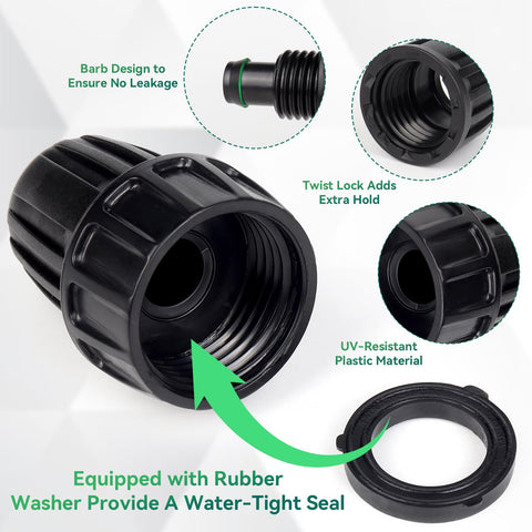 NEATABY halfinch drip tubing connection providing reliable, stable flow for drip systems.