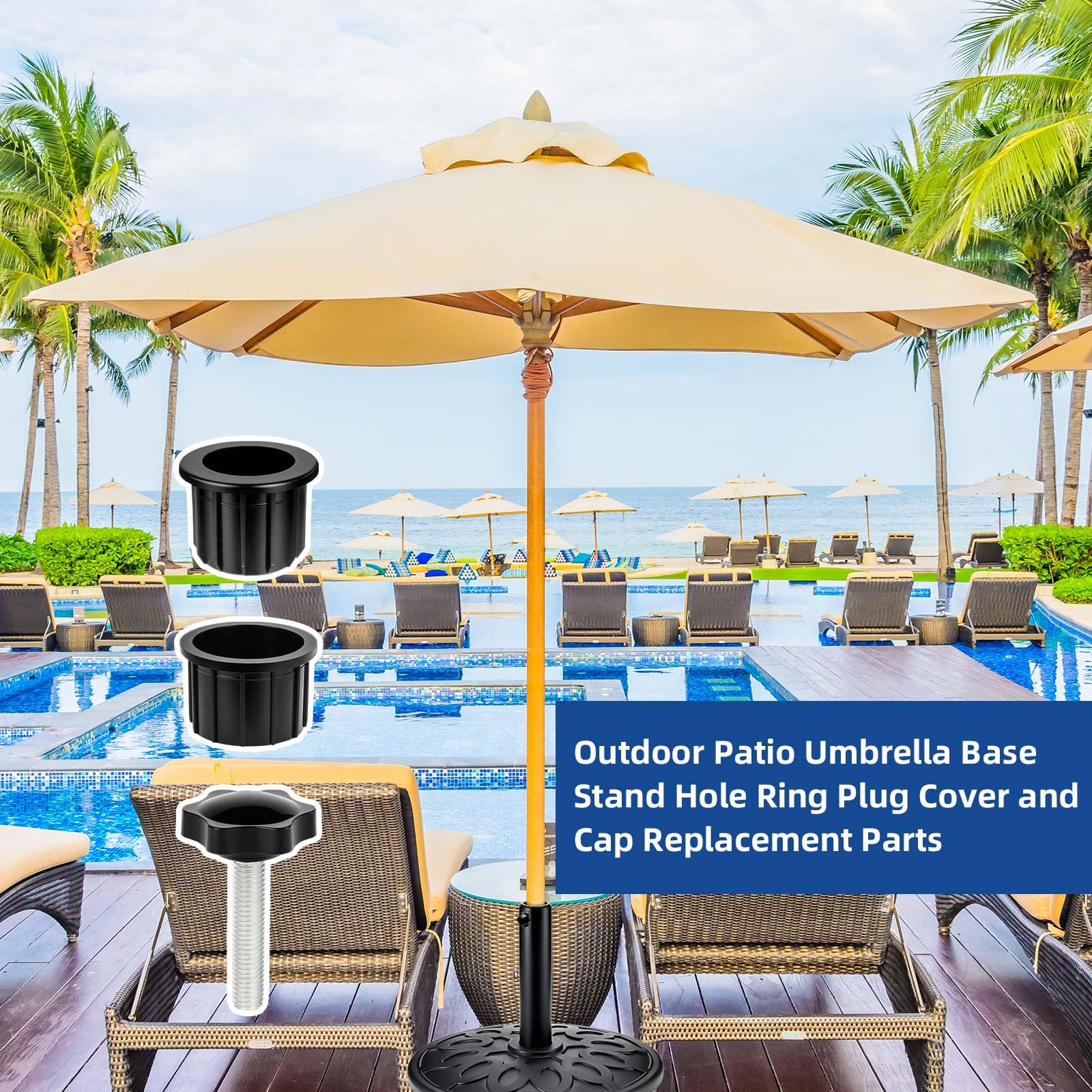 NEATABY HDPE base rings resist heat and weather for lasting use