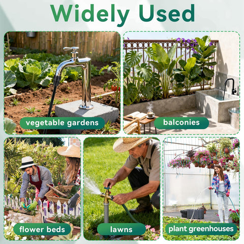 NEATABY rubber washer-equipped adapter prevents leaks during ongoing irrigation.