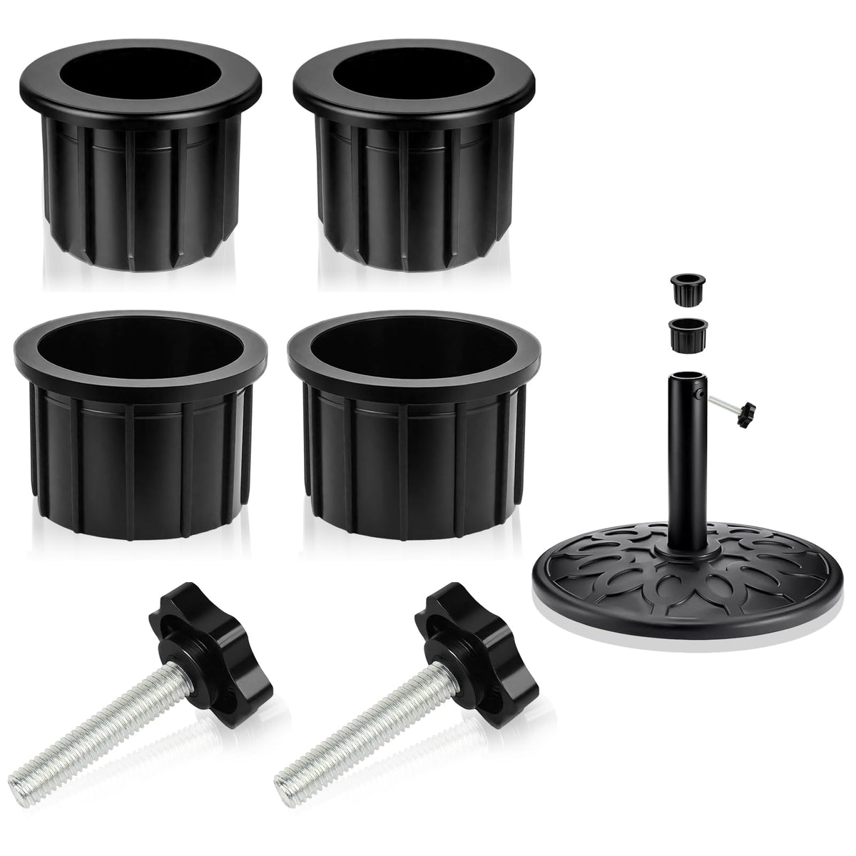 NEATABY umbrella base hole ring 1.95 inch ensures secure fit and wind resistance