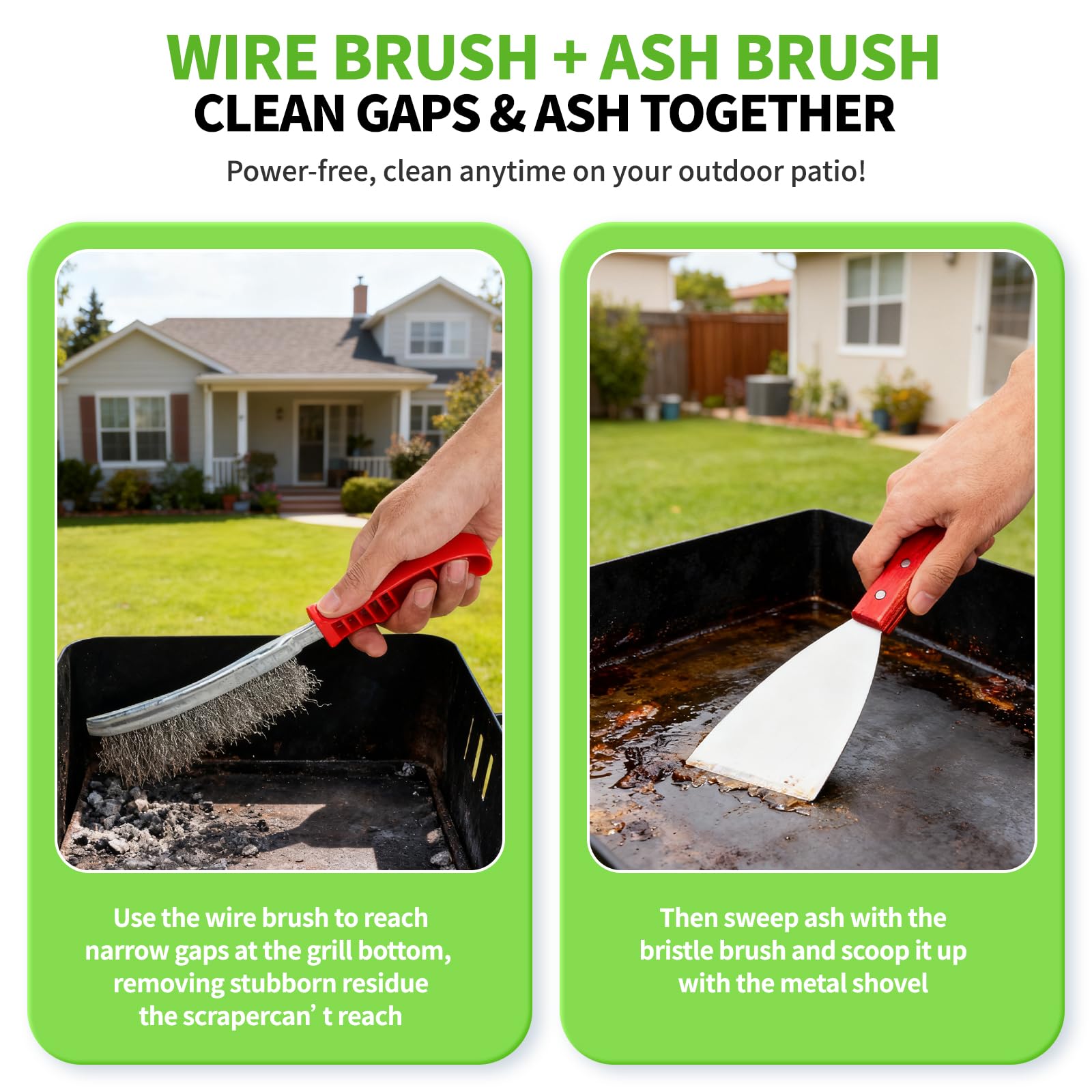 NebulaEdge metal scraper for stubborn grill grime.