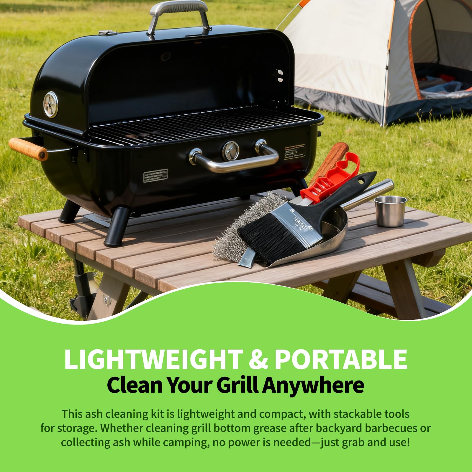 NebulaEdge portable cleaning kit for outdoor grilling.
