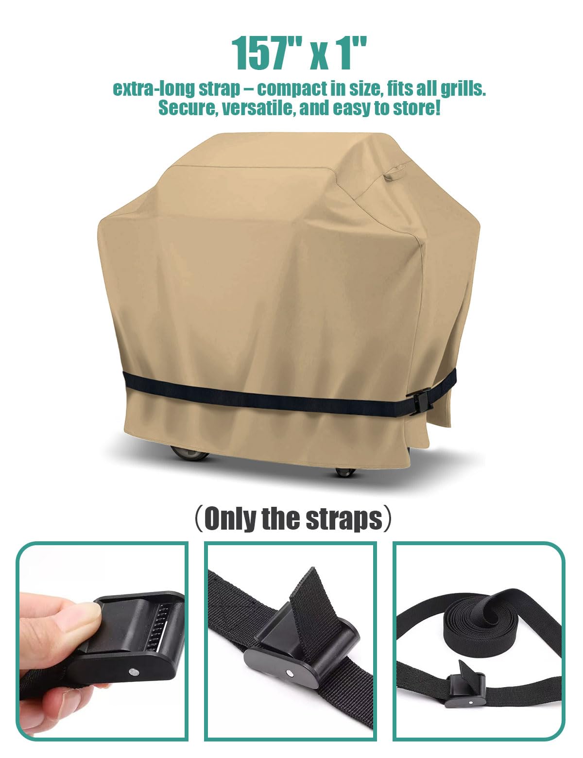 NebulaEdge bottom-secure strap prevents slipping and displacement in wind