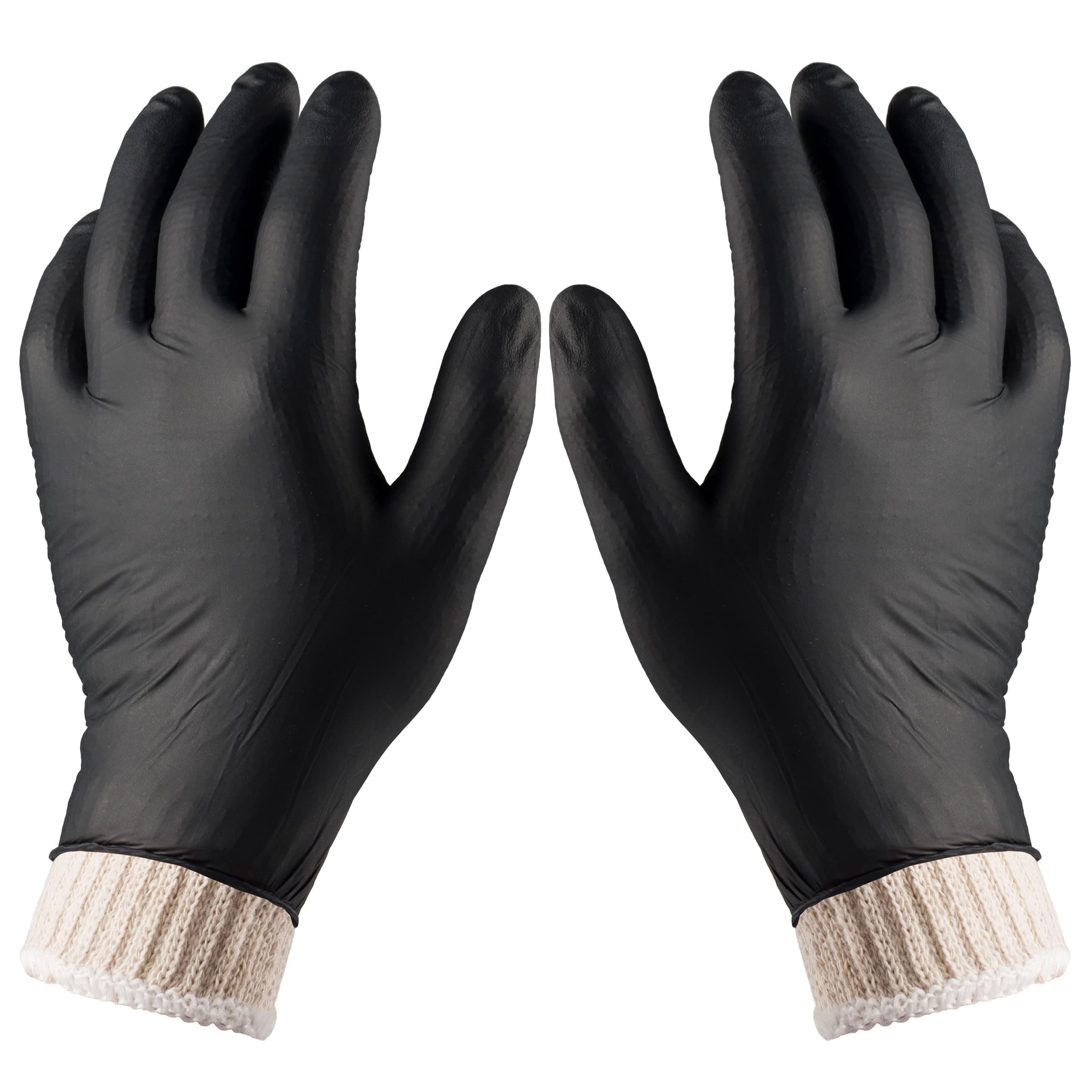 Nechtik BBQ gloves with disposable cotton liners for safer hot food handling.