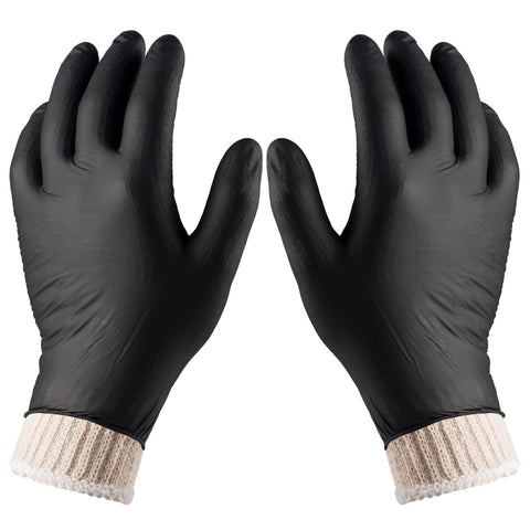 Nechtik BBQ gloves with disposable cotton liners for safer hot food handling.