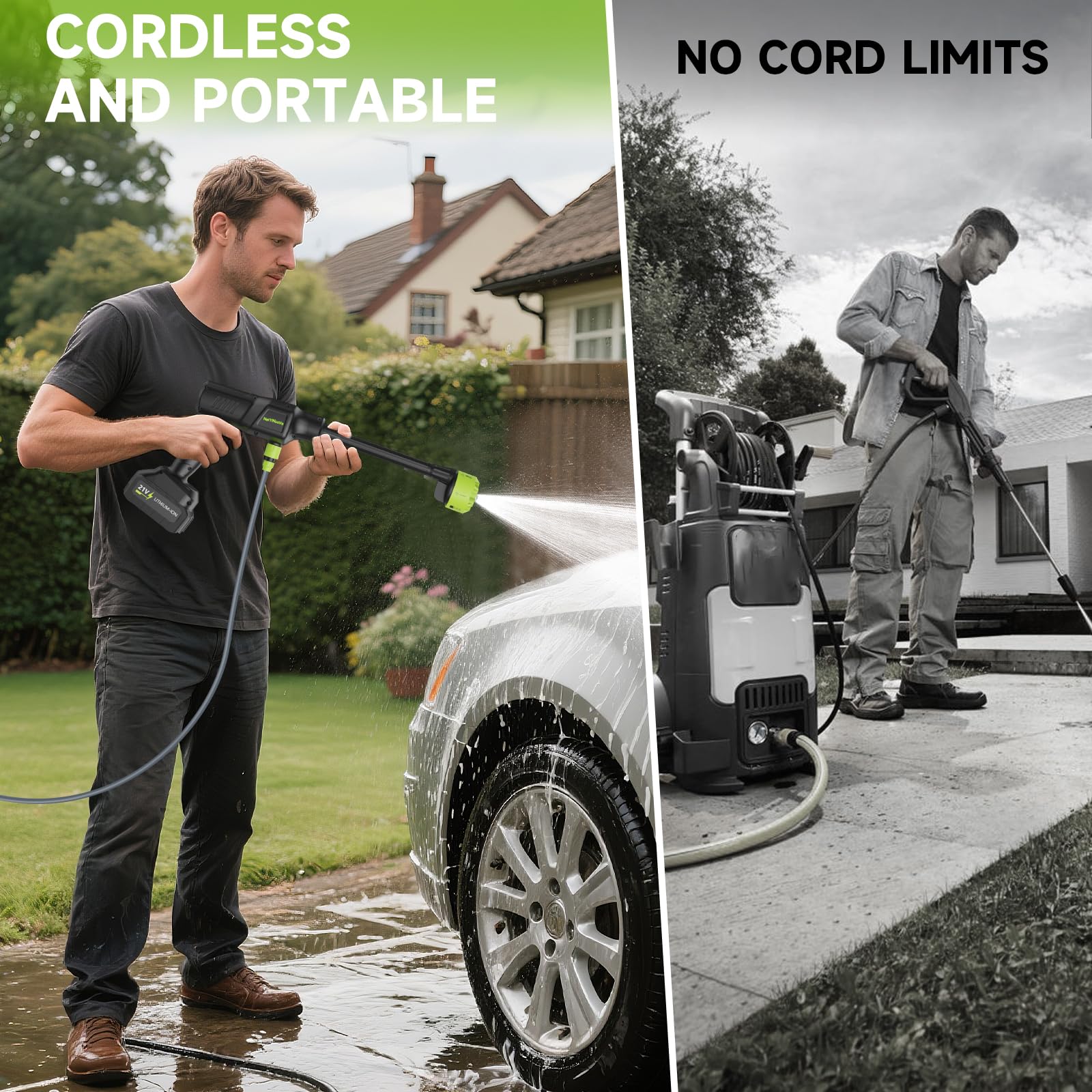 NecYINuoVe battery pack provides extended cordless cleaning sessions