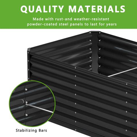 Nedenyou durable galvanized steel bed built to resist outdoor corrosion.