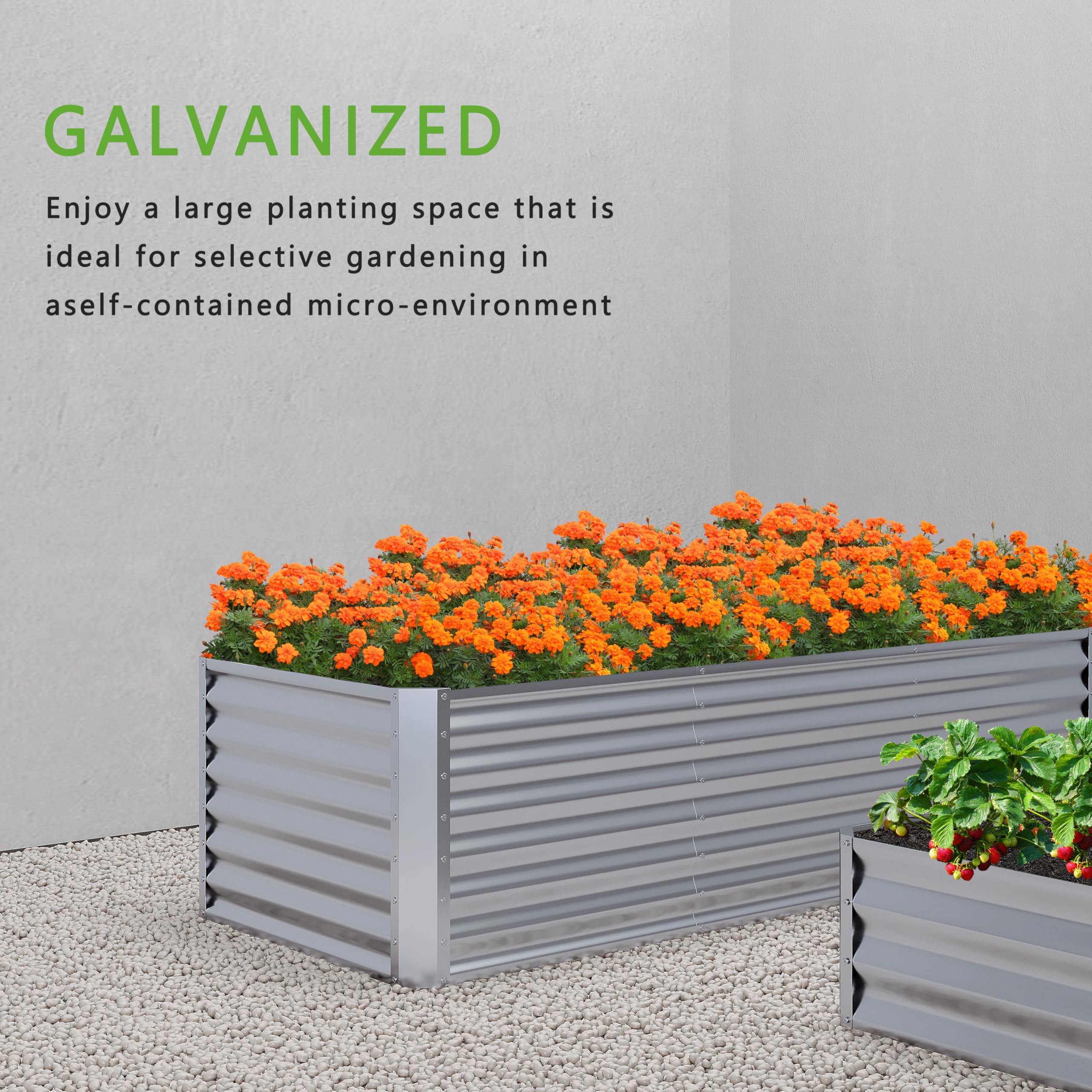Nedenyou multipurpose bed provides space for vegetables, herbs, and flowers.