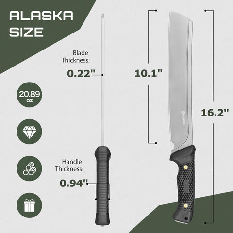 NedFoss garden machete ideal for clearing brush and garden tasks.