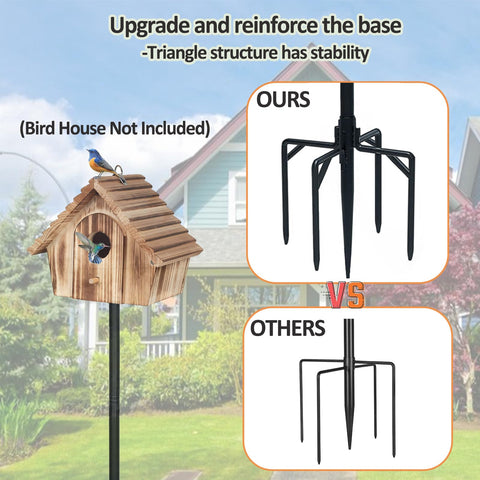 NEECONG bird-house pole top-mount: secure attachment for houses and accessories.