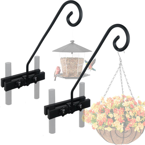 NEECONG Deck Hook Rail securely holds baskets on rails up to 15 lbs.