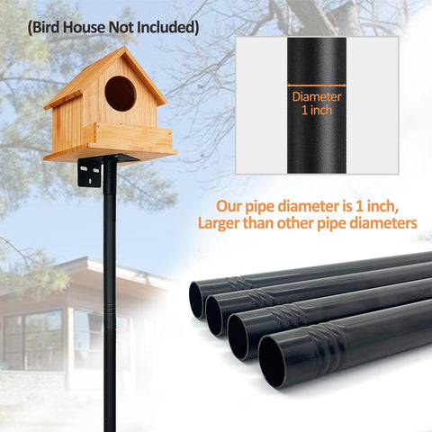 NEECONG outdoor-feeder-pole-installed: quick, tool-free setup in busy backyards.