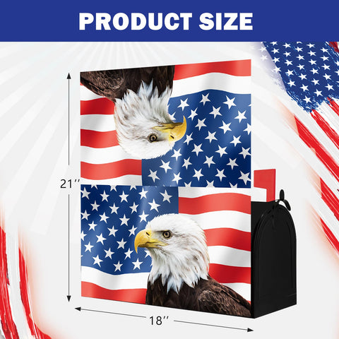 Neeklinny July Fourth patriotic design enhances curb appeal on outdoor mailboxes.