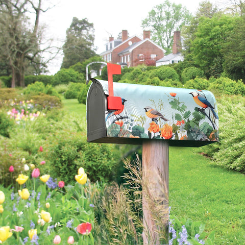 Neeklinny Spring Flowers and Birds motif brightens outdoor welcome for passersby