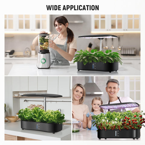 NEEWER Basics HGS01 integrated water circulation promotes steady nutrient delivery for healthy growth.