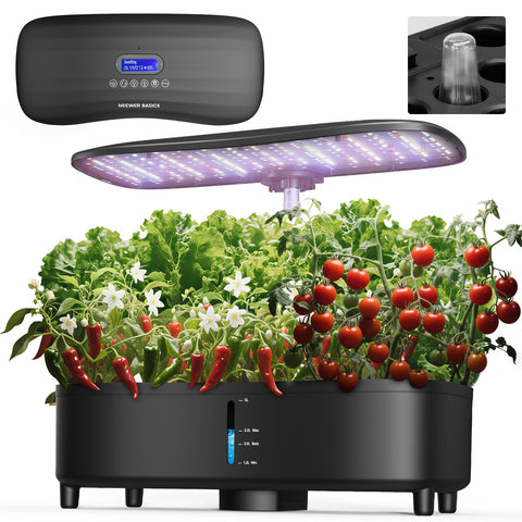 NEEWER Basics silent aeroponics system for quiet indoor gardening