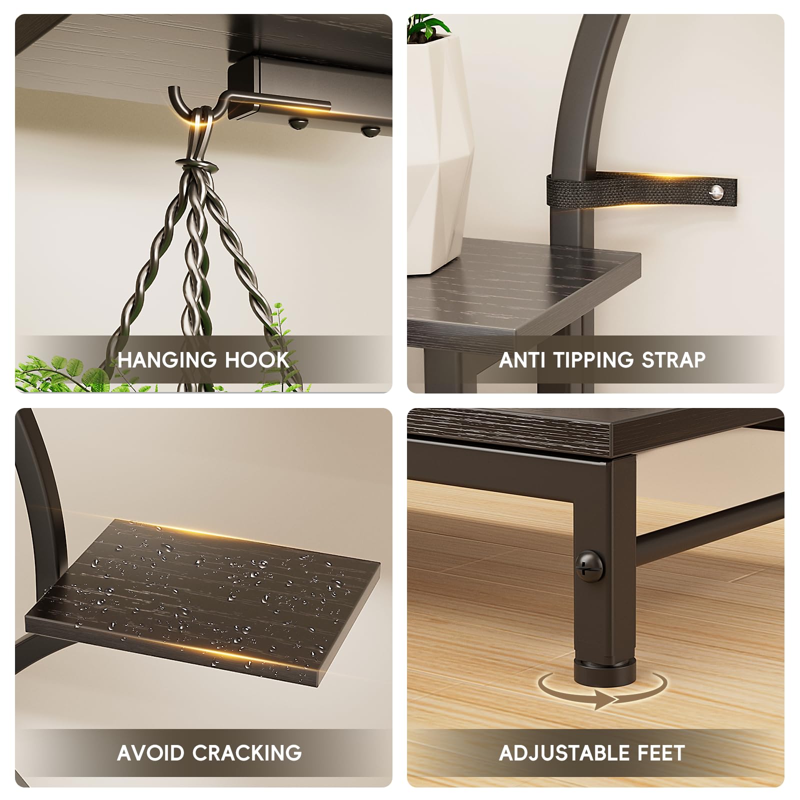 NEHAJUNXI curved design adds modern style to your living space.