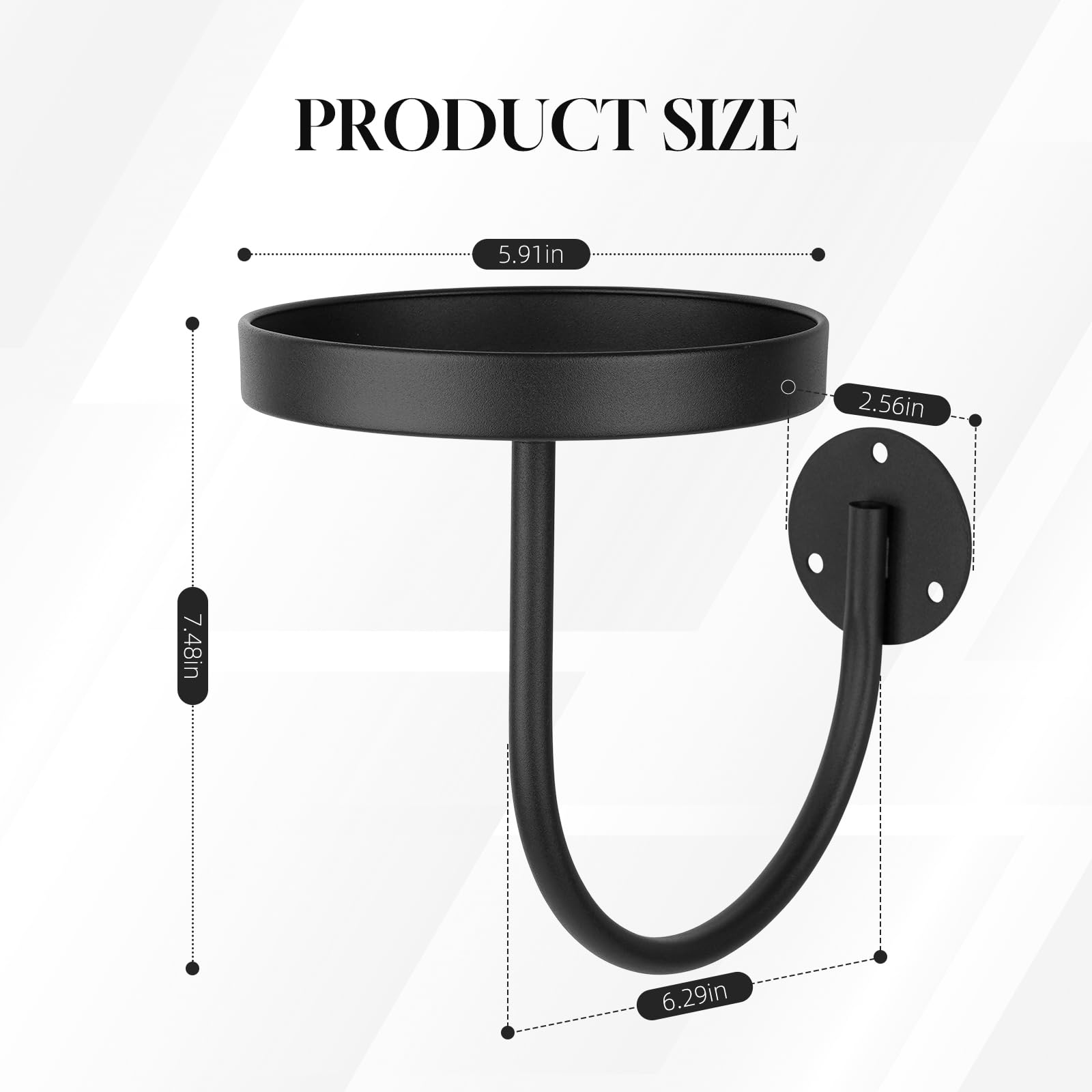 Neiteli compact 5-5-inch compatible brackets showcasing versatile indoor plant display