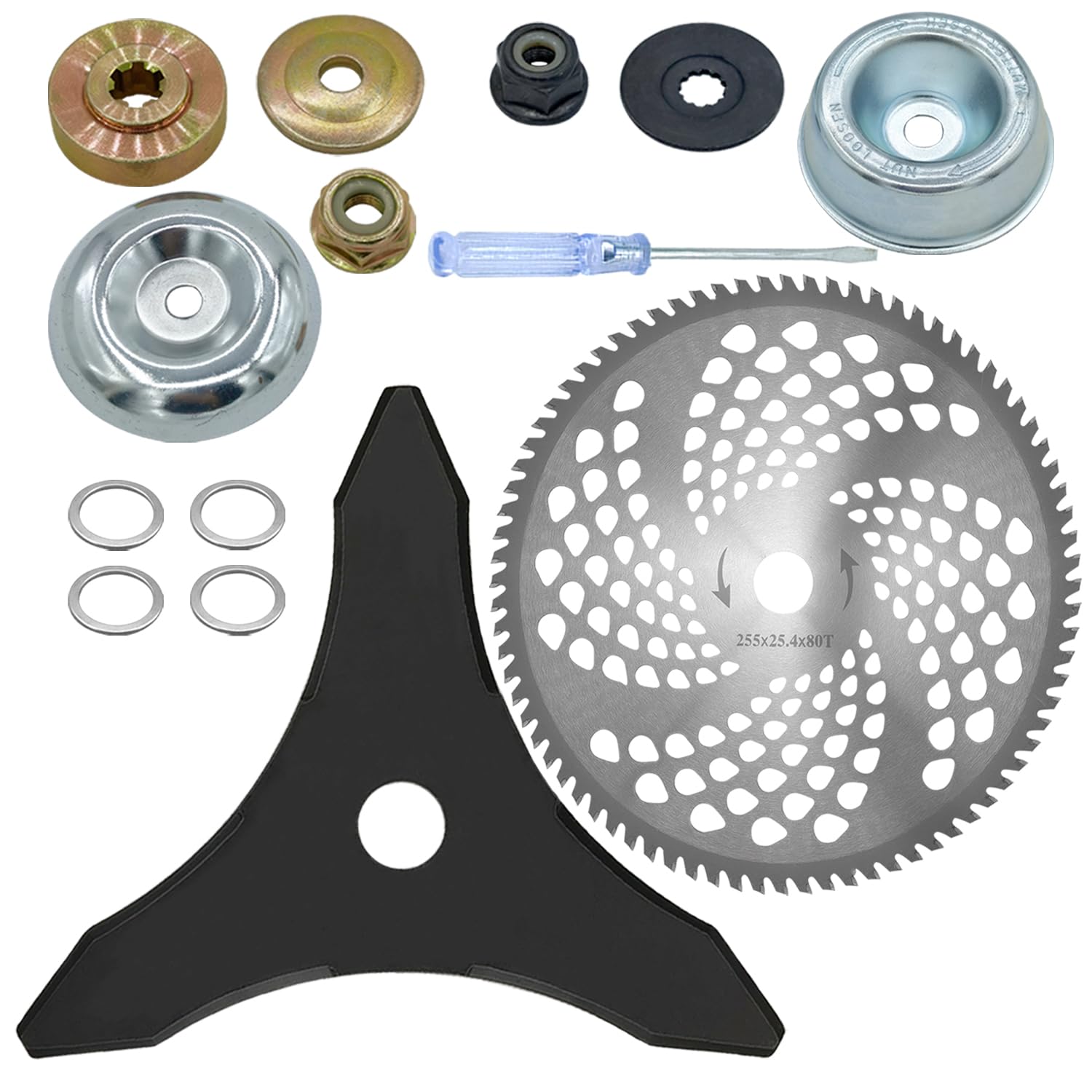 NeJesZoe 10-inch blade with 80T cuts dense brush cleanly for efficient trimming