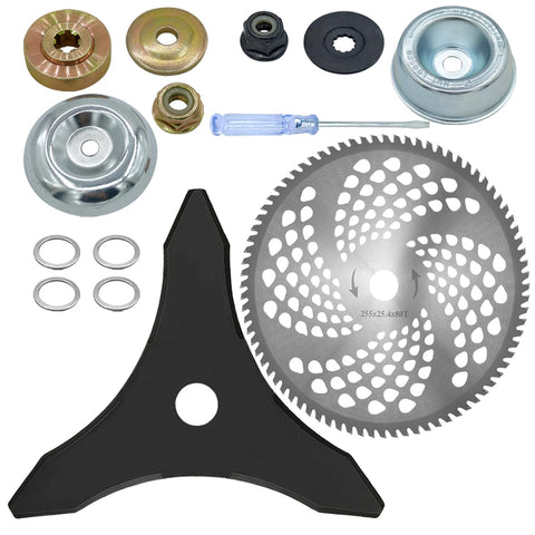 NeJesZoe 10-inch blade with 80T cuts dense brush cleanly for efficient trimming