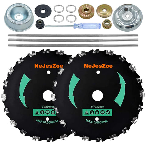 NeJesZoe blades assembly kit image showing two blade sets for easy replacements.