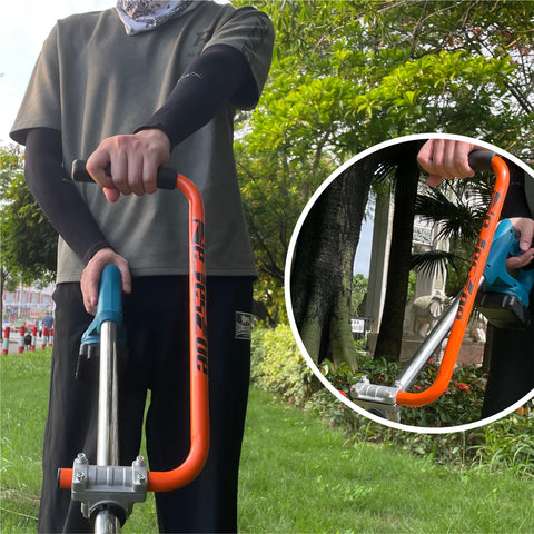 NeJesZoe aluminum grip construction offers light weight and durability for yard work.